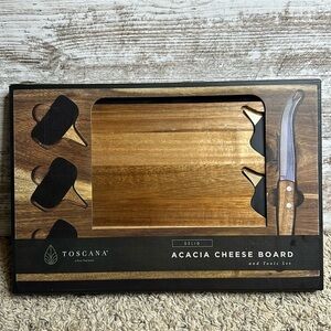 Toscana Delii ACACIA Cheese Board and Tools set